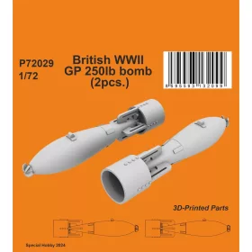   CMK British WWII GP 250lb bomb (2pcs.) - brit II. világháborús GP 250lb – bomba – 2 db