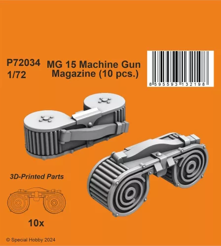CMK MG 15 Machine Gun Magazine (10 pcs.) - MG 15 géppuskatárak – 10 db
