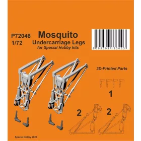   CMK Mosquito Undercarriage Legs for Special Hobby - futóműszárak