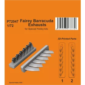   CMK Fairey Barracuda Exhausts for Special Hobby - kipufogócsonkok