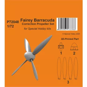   CMK Fairey Barracuda Correction Propeller Set for Special Hobby - Fairey Barracuda légcsavar-korrekciós készlet
