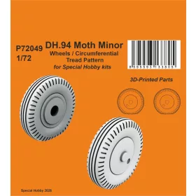   CMK DH.94 Moth Minor Wheels / Circumferential Tread Pattern for Special Hobby - körbefutó futófelületi mintázatú kerekek