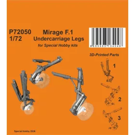   CMK Mirage F.1 Undercarriage Legs for Special Hobby - Mirage 1 – futóműszárak