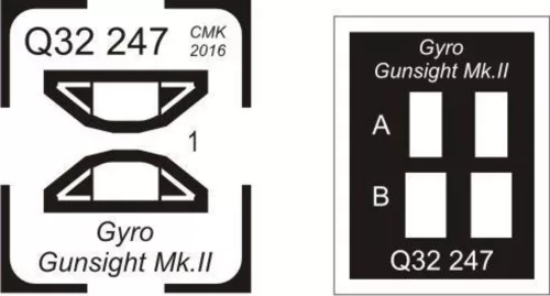 CMK Gyro gunsight Mk.II-for late Tempest and other fighters - Mk.II giroszkópos célzókészülék késői Tempest és más vadászgépekhez