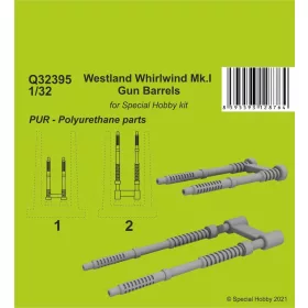 CMK Westland Whirlwind Mk.I Gun Barrels - fegyvercsövek