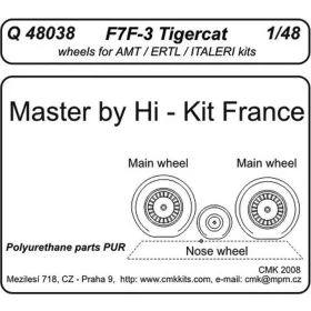   CMK F7F-3 tigercat wheels für Revell Bausatz - kerékkészlet