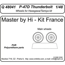   CMK P-47D Thunderbolt wheels für Tamiya und Hasegawa Bausatz - kerékkészlet, Tamiya / Hasegawa makettekhez