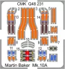 CMK Martin Baker Mk.10A ejection seat for Panavia Tornado Fighter-Bomber(2pcs) - Martin-Baker Mk.10A katapultülések Panavia Tornado vadászbombázóhoz – 2 db