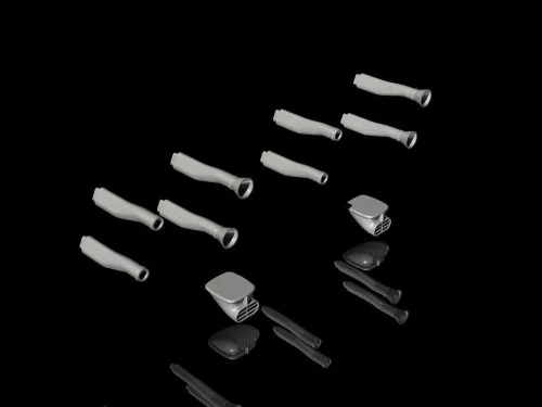 CMK Blenheim Mk.I Engine Intakes - hajtómű-légbeömlők