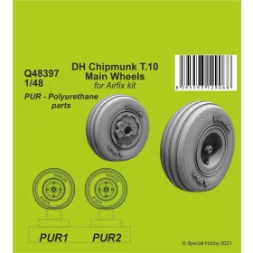   CMK DH Chipmunk T.10 Main Wheels - DH Chipmunk T.10 fő – kerékkészlet