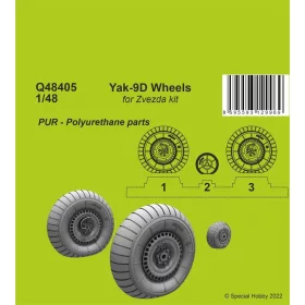 CMK Yak-9D Wheels - kerékkészlet