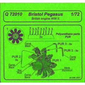 CMK Bristol Pegasus British engine - motor