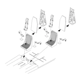 CMK B-17 Flying Fortress Seats - ülés