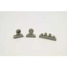   CMK P-40 Wheels-Diamond and Hole Tread f.SH - gyémánt- és lyukmintás futófelületű kerekek, Special Hobby maketthez