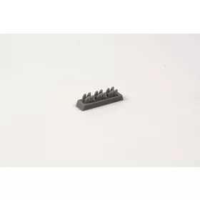 CMK P-40E Exhausts for Special Hobby kit - kipufogócsonkok