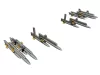 CMK IAF Fouga Magister (a.othed planes)-IMI 80mm unguided rockets - nem irányított rakéták