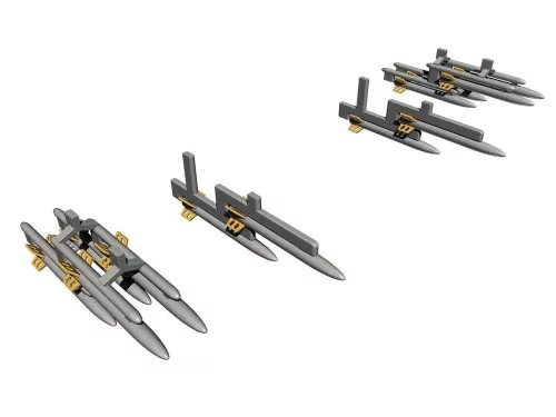 CMK IAF Fouga Magister (a.othed planes)-IMI 80mm unguided rockets - nem irányított rakéták