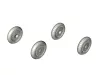 CMK Bf 109G-6 Wheel set (smooth and ribbed tyres) - kerékkészlet sima és bordázott gumiabroncsokkal