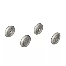   CMK Bf 109G-6 Wheel set (smooth and ribbed tyres) - kerékkészlet sima és bordázott gumiabroncsokkal