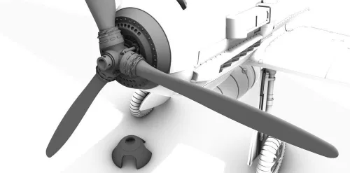 CMK Messerschmitt Bf 109E Detailed Propeller Spinner - részletezett légcsavar-spinner