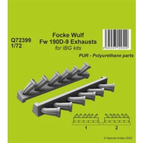   CMK Focke Wulf Fw 190D-9 Exhausts for IBG kits - kipufogócsonkok