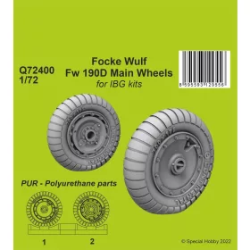   CMK Focke Wulf Fw 190D-9 Main Wheels for IBG kits - főfutómű-kerékkészlet