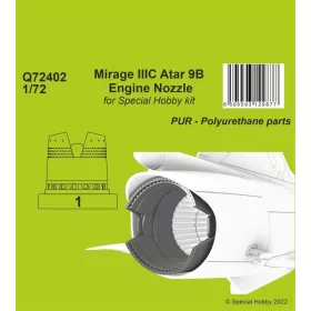   CMK Mirage IIIC Atar 9B Engine Nozzle for Special Hobby kit - Mirage IIIC Atar 9B fúvócső – motor