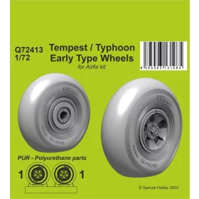   CMK Tempest/Typhoon Early type Wheels 1/72 - Tempest/Typhoon korai típus – kerékkészlet