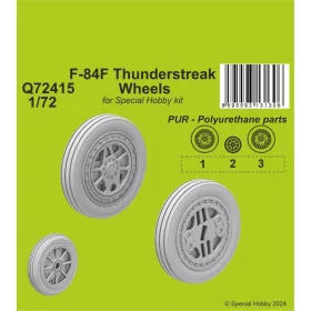  CMK F-84F Thunderstreak Wheels 1/72 / for Special Hobby kits - kerékkészlet