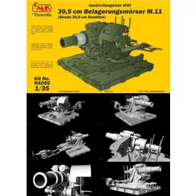   CMK Austro-Hungarian WWI 30,5cm Belagerungs- mörser M.11(Skoda 30,5cm Haubitze) – fegyverrendszer makett