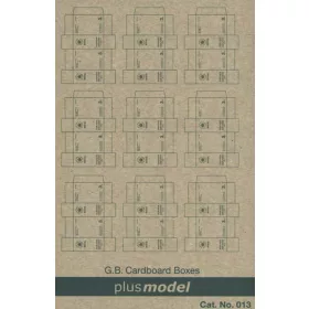 Plus Model GB Faltkartons WW II – dioráma kellék makett