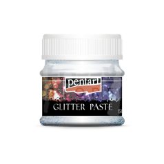 Pentart Glitterpaszta finom lézerezüst 50 ml 13052