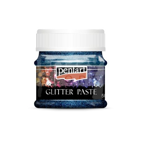Pentart Glitterpaszta finom llézer sötétkék 50 ml 13053