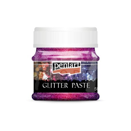 Pentart Glitterpaszta finom lézerpink 50 ml 13056