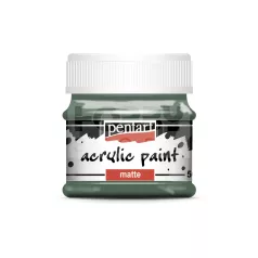   Pentart Matt kekizöld színű akrilfesték - hobbi festék 50 ml 13112