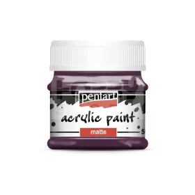 Pentart matt akrilfesték - padlizsán 50 ml