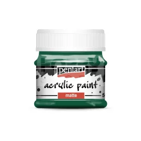 Pentart matt akrilfesték - fenyőzöld 50 ml