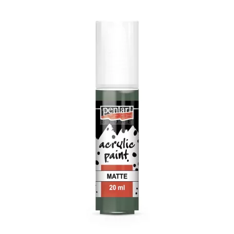 Pentart Matt kekizöld színű akrilfesték - hobbi festék 20 ml 13121