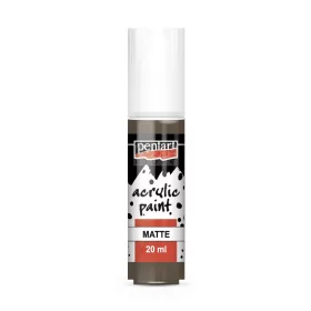 Pentart matt akrilfesték - földbarna 20 ml