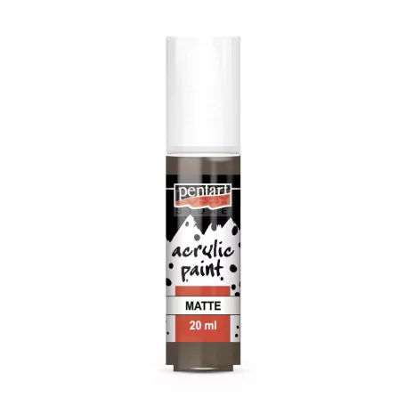 Pentart Matt földbarna színű akrilfesték - hobbi festék 20 ml 13123