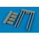 Wheelliant U.S. Navy poly.wheel chock NWC-4/5 - la. – dioráma kellék makett