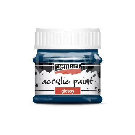Pentart Fényes indigókék színű akril bázisú hobbi festék 50 ml