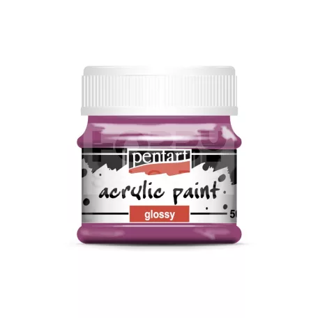 Pentart Fényes mályva színű akril bázisú hobbi festék 50 ml