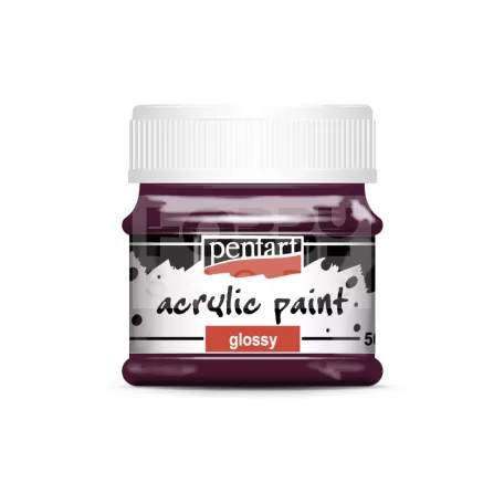 Pentart Fényes padlizsán színű akril bázisú hobbi festék 50 ml