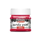 Pentart Fényes rúzspiros színű akril bázisú hobbi festék 50 ml