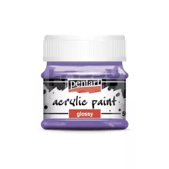   Pentart Fényes ibolyalila színű akril bázisú hobbi festék 50 ml