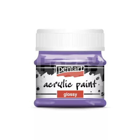 Pentart Fényes ibolyalila színű akril bázisú hobbi festék 50 ml