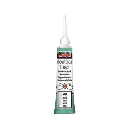 Pentart Kontúrozó festék csillogó menta 20 ml 14116
