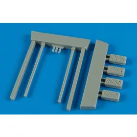   Wheelliant US. Navy poly. wheel chock NWC-4/5 – 1:48 dioráma kellék makett