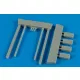 Wheelliant US. Navy poly. wheel chock NWC-4/5 – 1:48 dioráma kellék makett